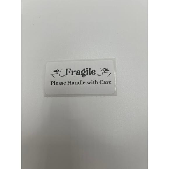Set of 100 Handmade Fragile Handle with Care Stickers - Picture 3 of 4